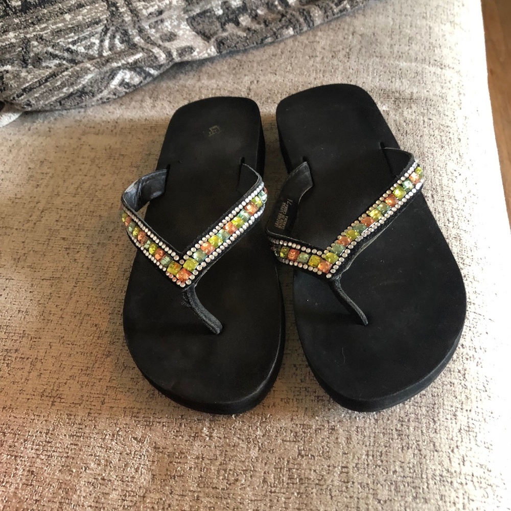 Yellow box ladies sandals